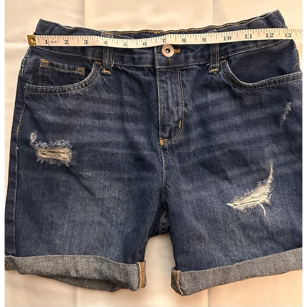 The Children's Place Girls 14 Blue Denim Bermuda Shorts 7